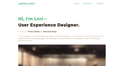 Desktop Screenshot of lorena-lopez.com