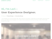 Tablet Screenshot of lorena-lopez.com